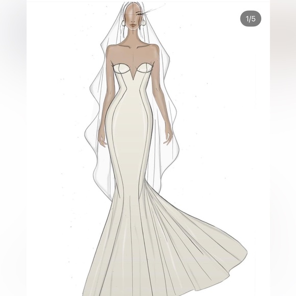 NWOT HOUSE OF CB GISSELLE wedding dress - Picture 4 of 9